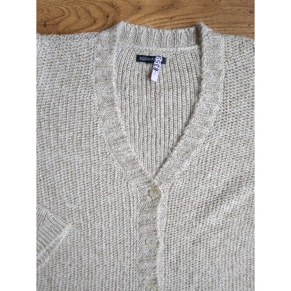 Eileen Fisher‎ Womens Knit Button Long Sleeve Sweater - Picture 2 of 11